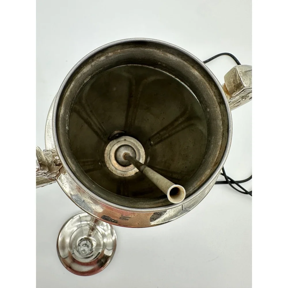 Vintage Westinghouse Electric Coffee Percolator Urn Silver Victorian Style
